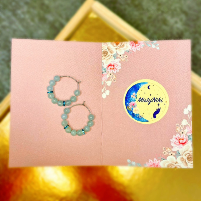 Boucles d'oreilles en aigue-marine