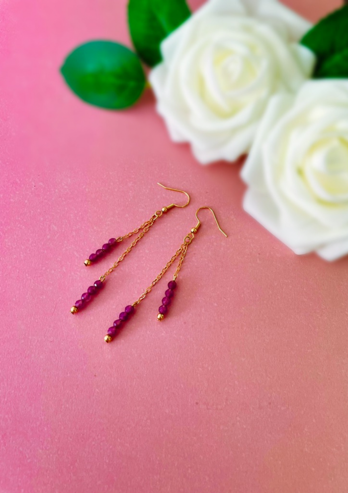 Boucles d'oreilles en améthyste