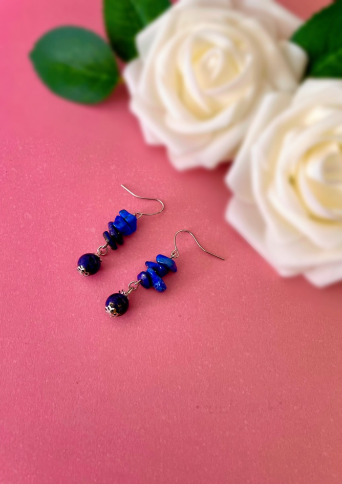 Boucles d'oreilles en lapis-lazuli