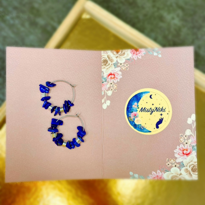 Boucles d'oreilles en lapis-lazuli
