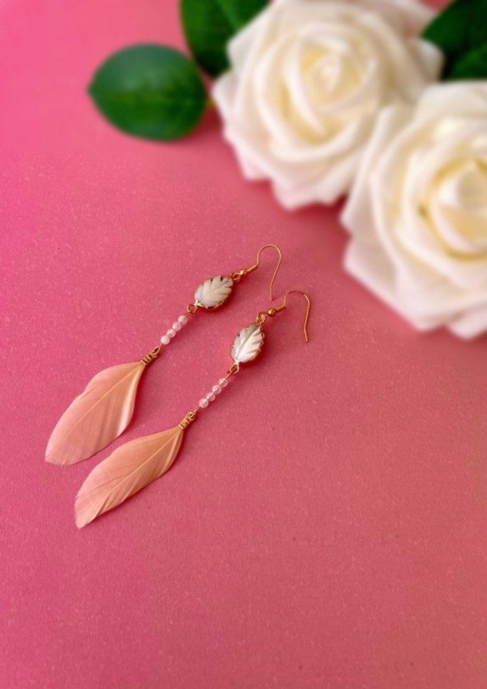 Boucles d'oreilles en pierre de lune
