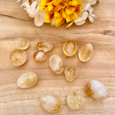 Citrine pierres roulées naturelles