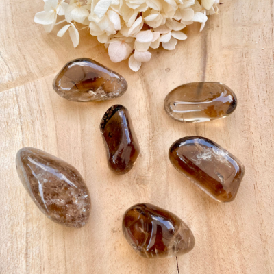 Quartz fumé pierres roulées naturelles