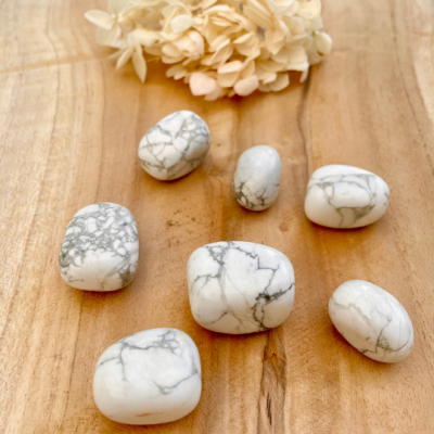 Howlite pierres roulées naturelles